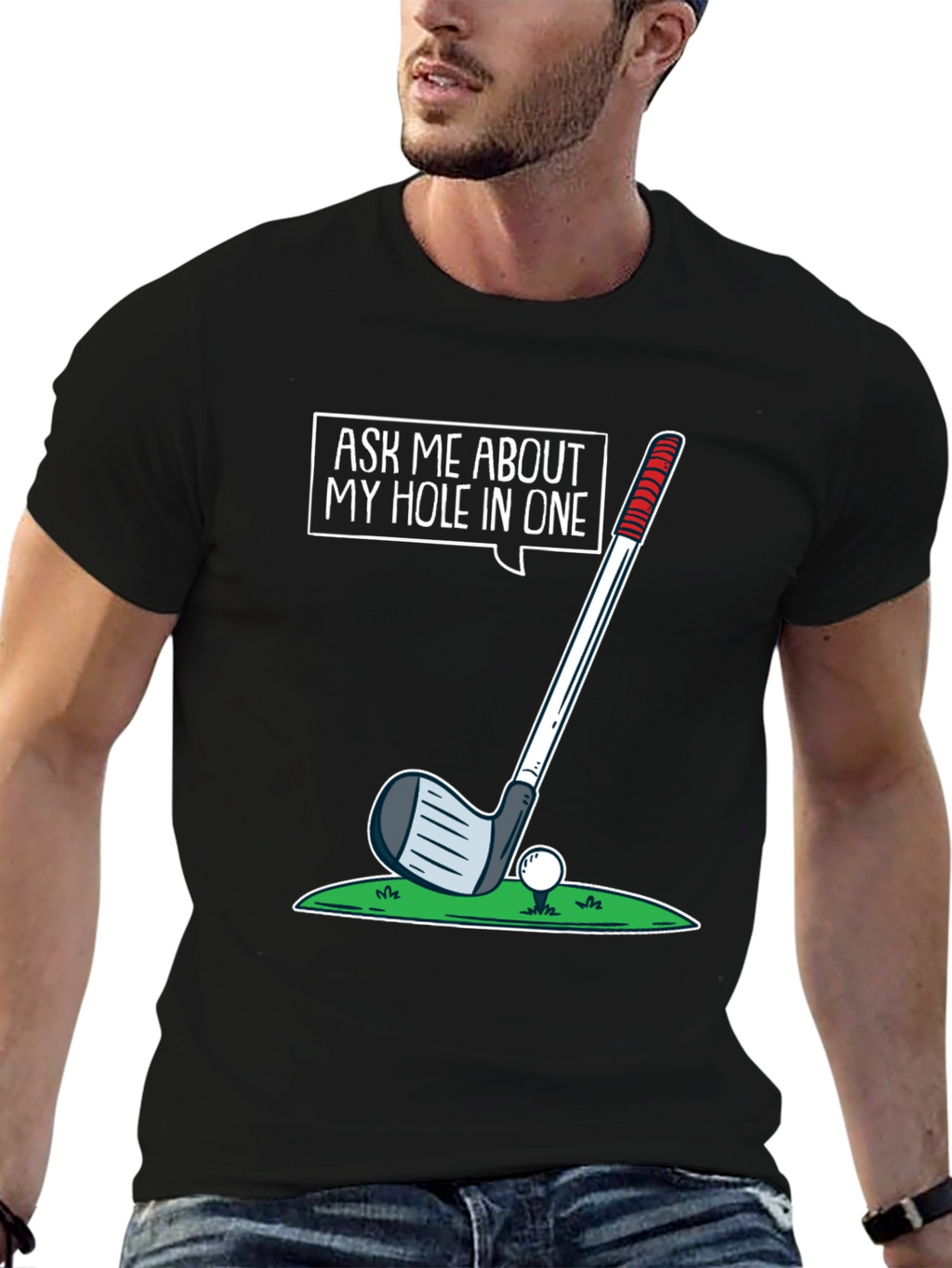 Golf Hole In One Graphic T-Shirt