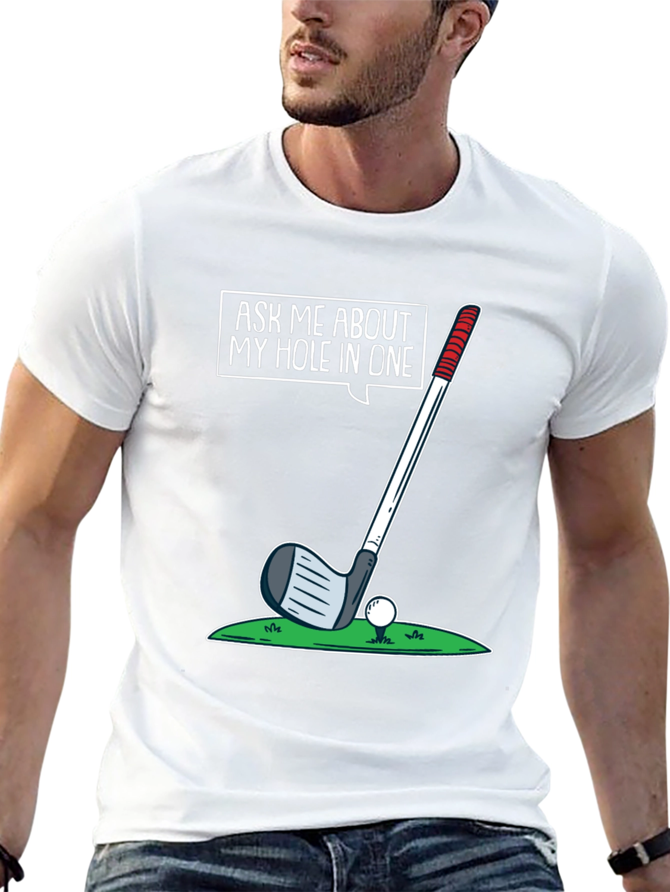 Golf Hole In One Graphic T-Shirt