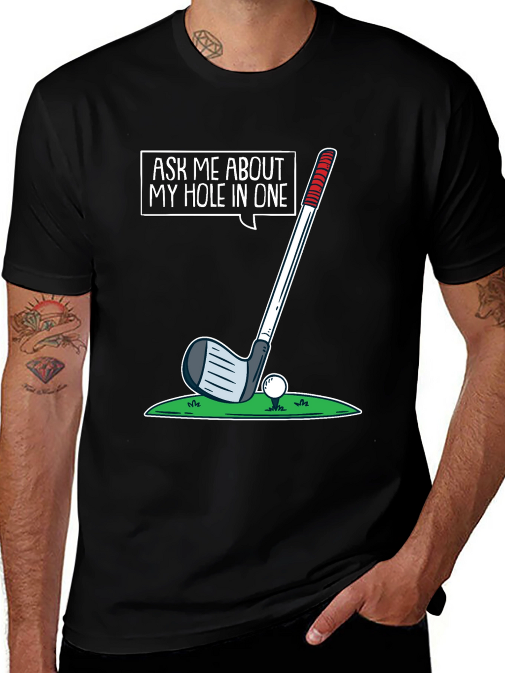 Golf Hole In One Graphic T-Shirt