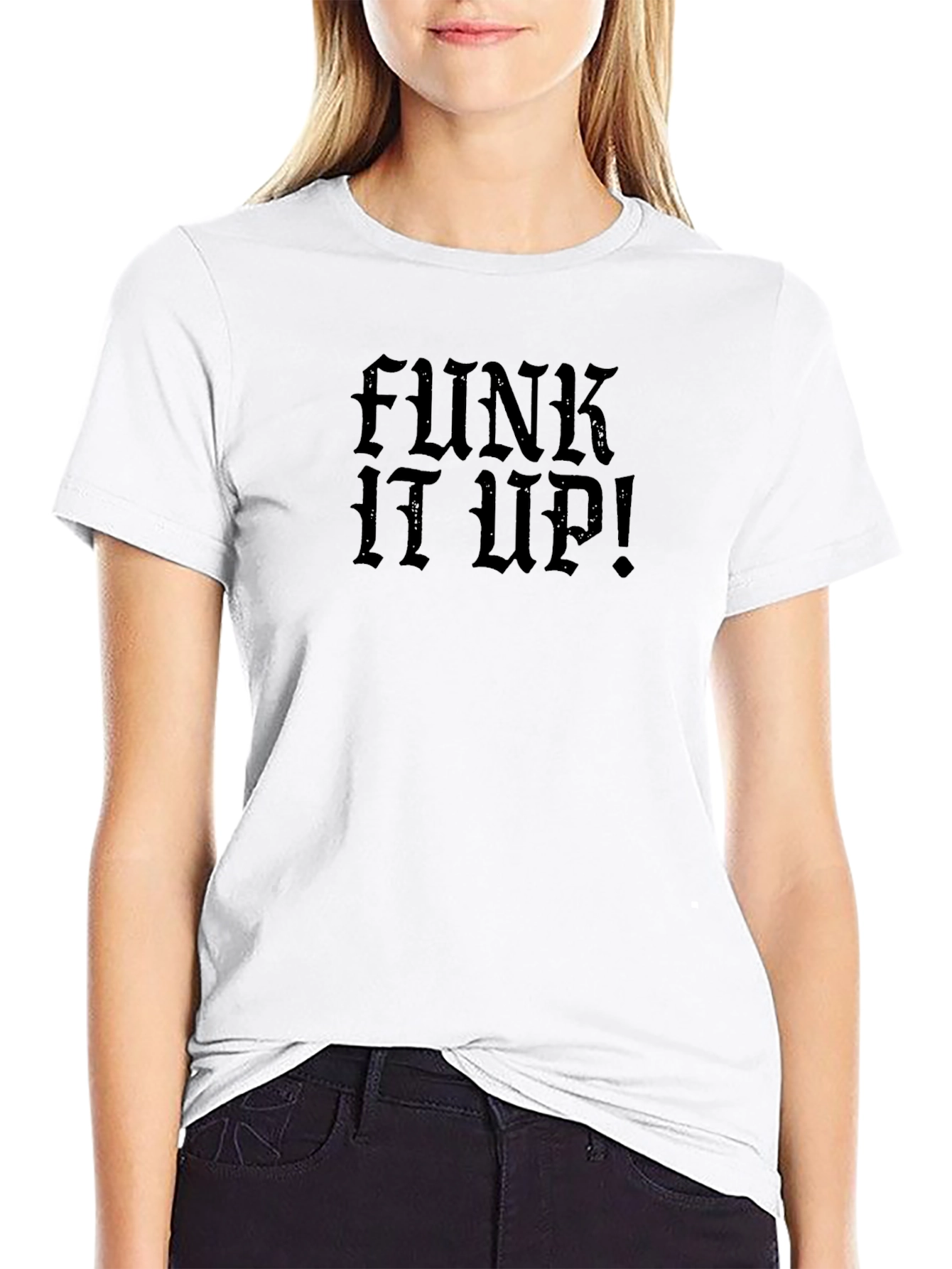 Funk It Up! Black Graphic Tee - Bold Style