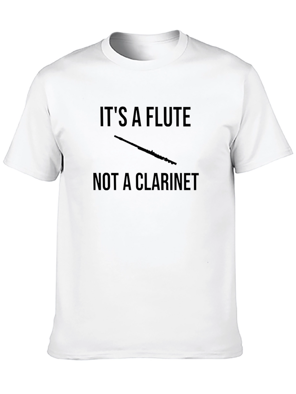 Funny Its a Flute Black T-Shirt