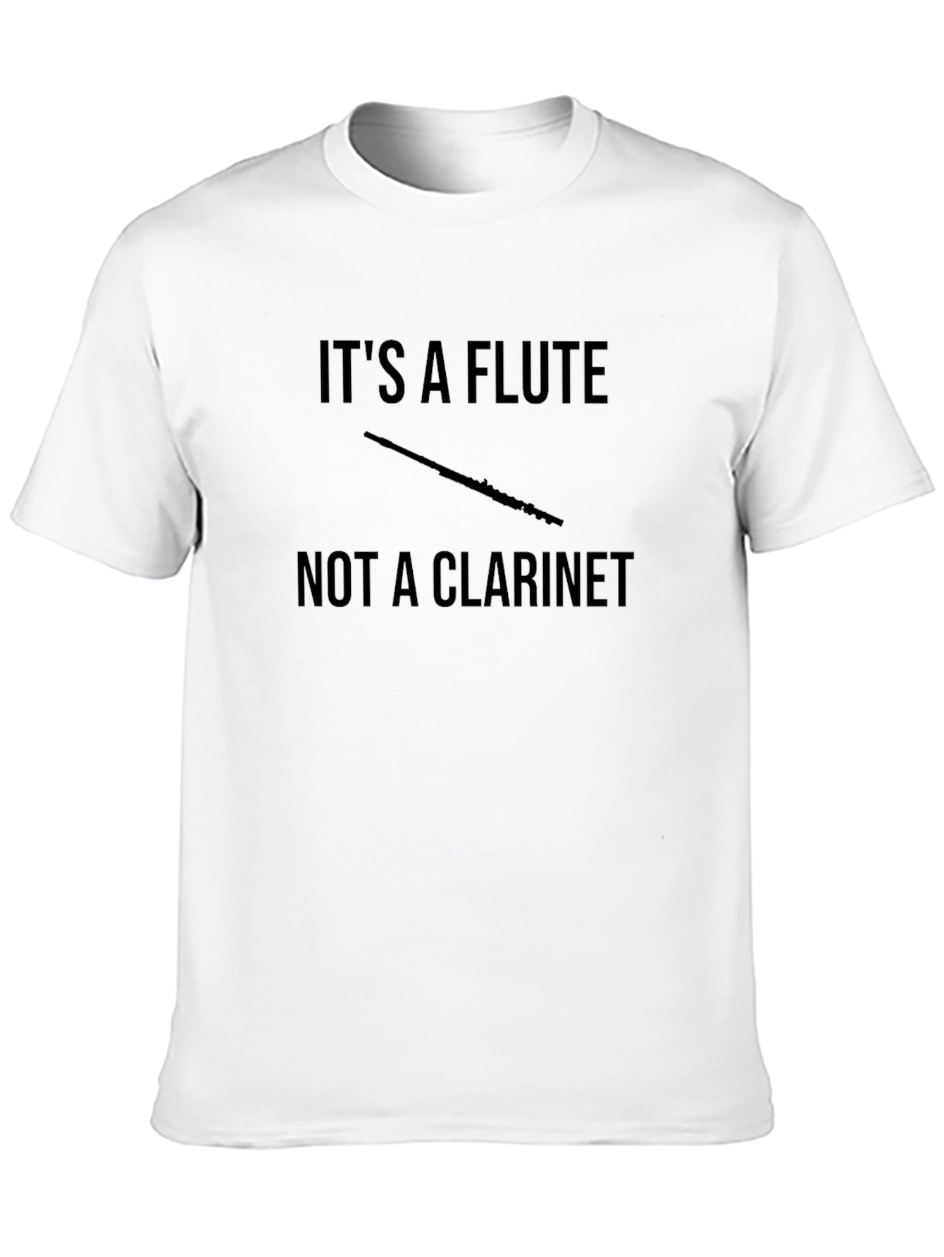 Funny Its a Flute Black T-Shirt