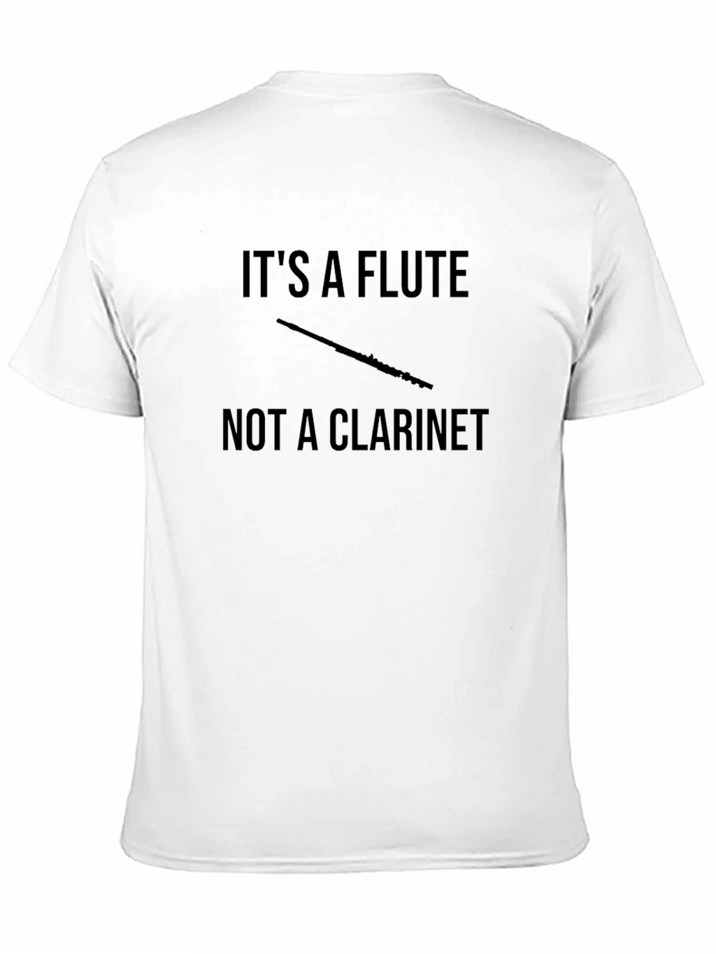 Funny Its a Flute Black T-Shirt