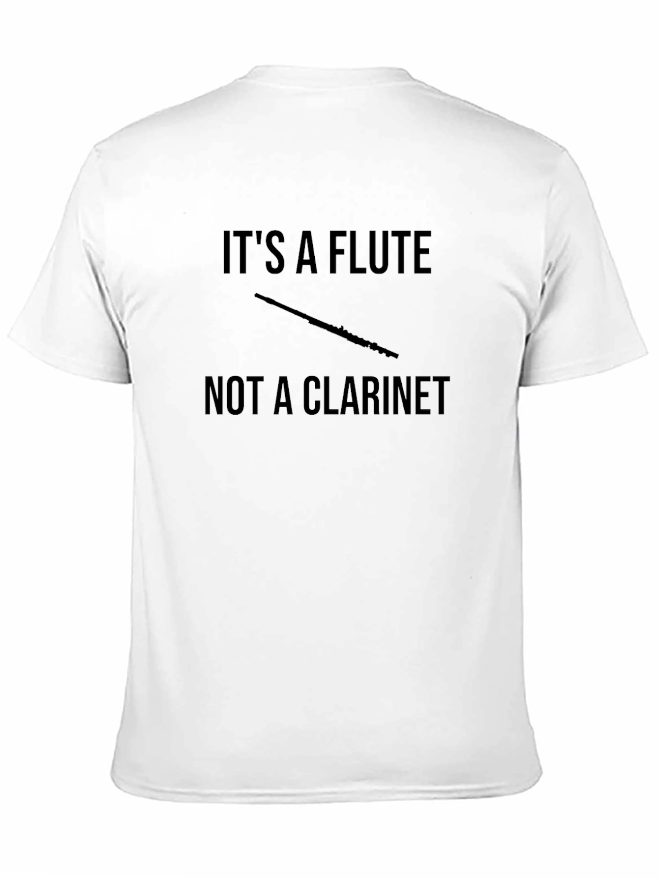Funny Its a Flute Black T-Shirt