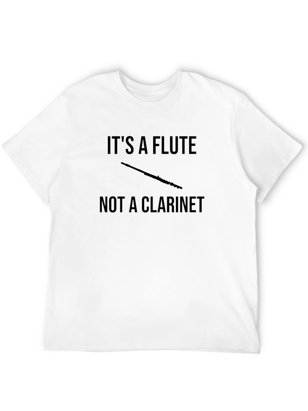 Funny Its a Flute Black T-Shirt