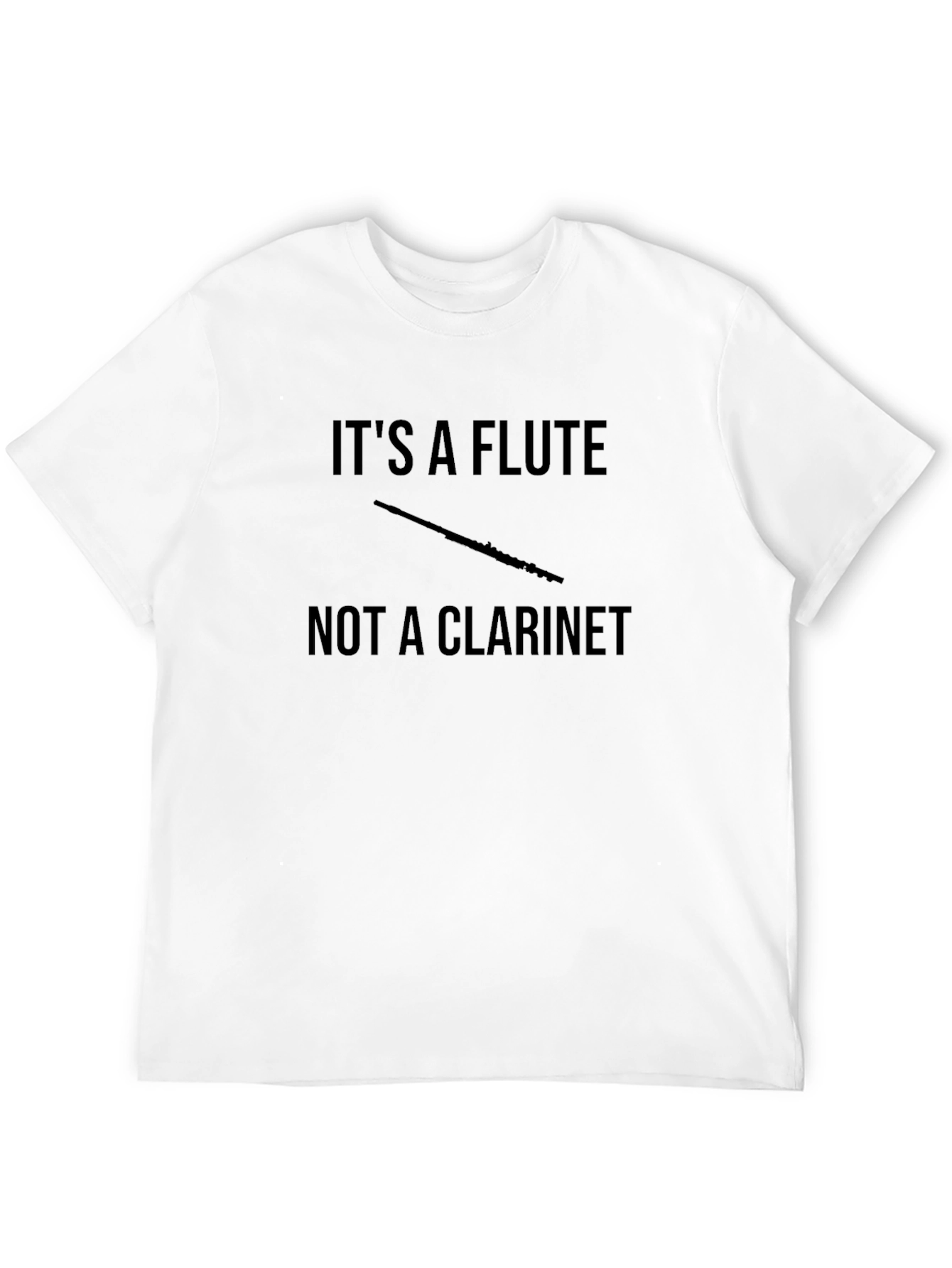 Funny Its a Flute Black T-Shirt