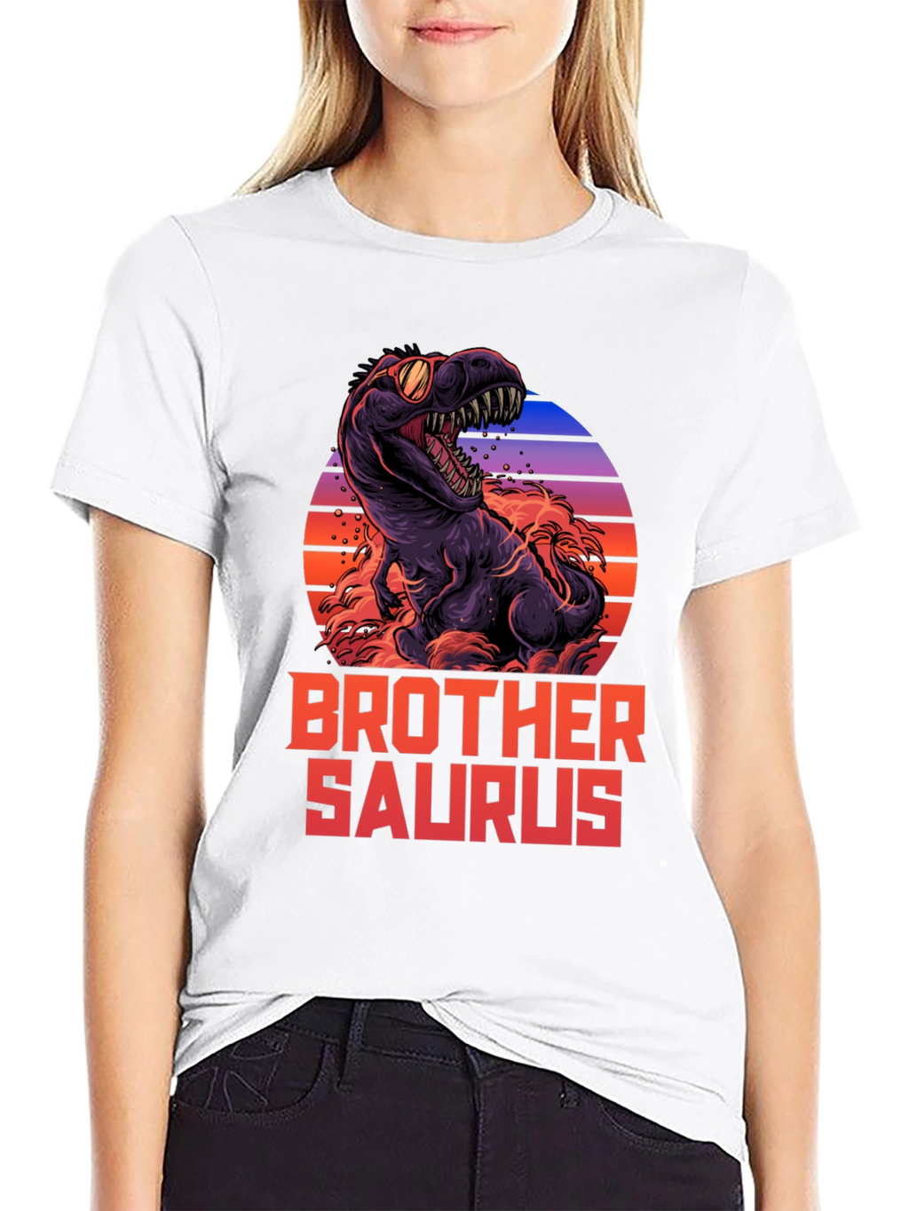 Brother Saurus T-Shirt Dinosaur Graphic Tee