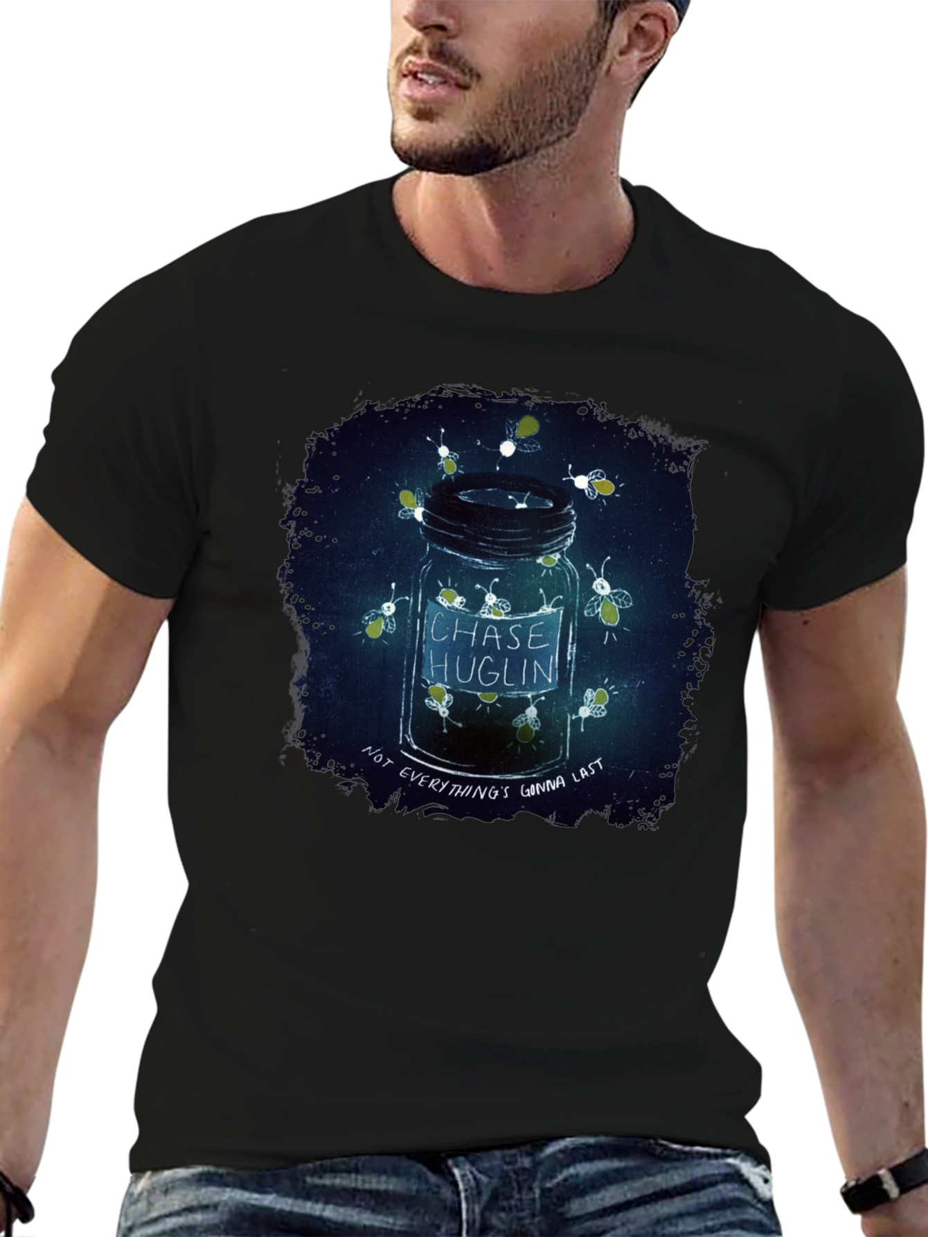 Chase Huglin Firefly Jar Black T-Shirt