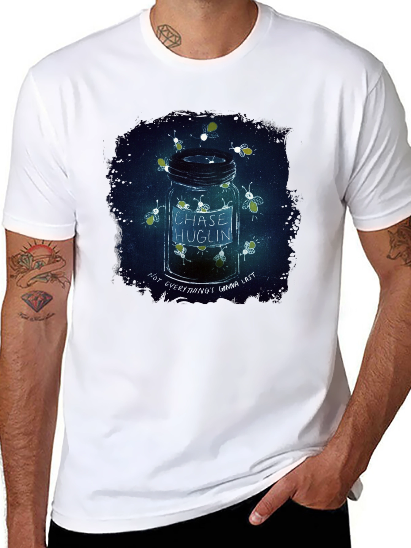 Chase Huglin Firefly Jar Black T-Shirt