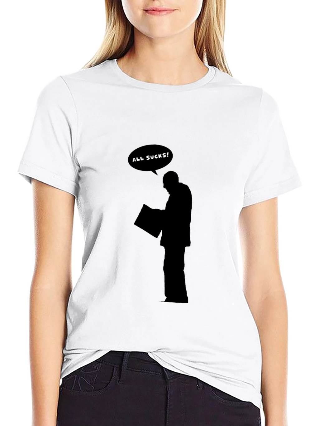 All Sucks! Graphic Print T-Shirt