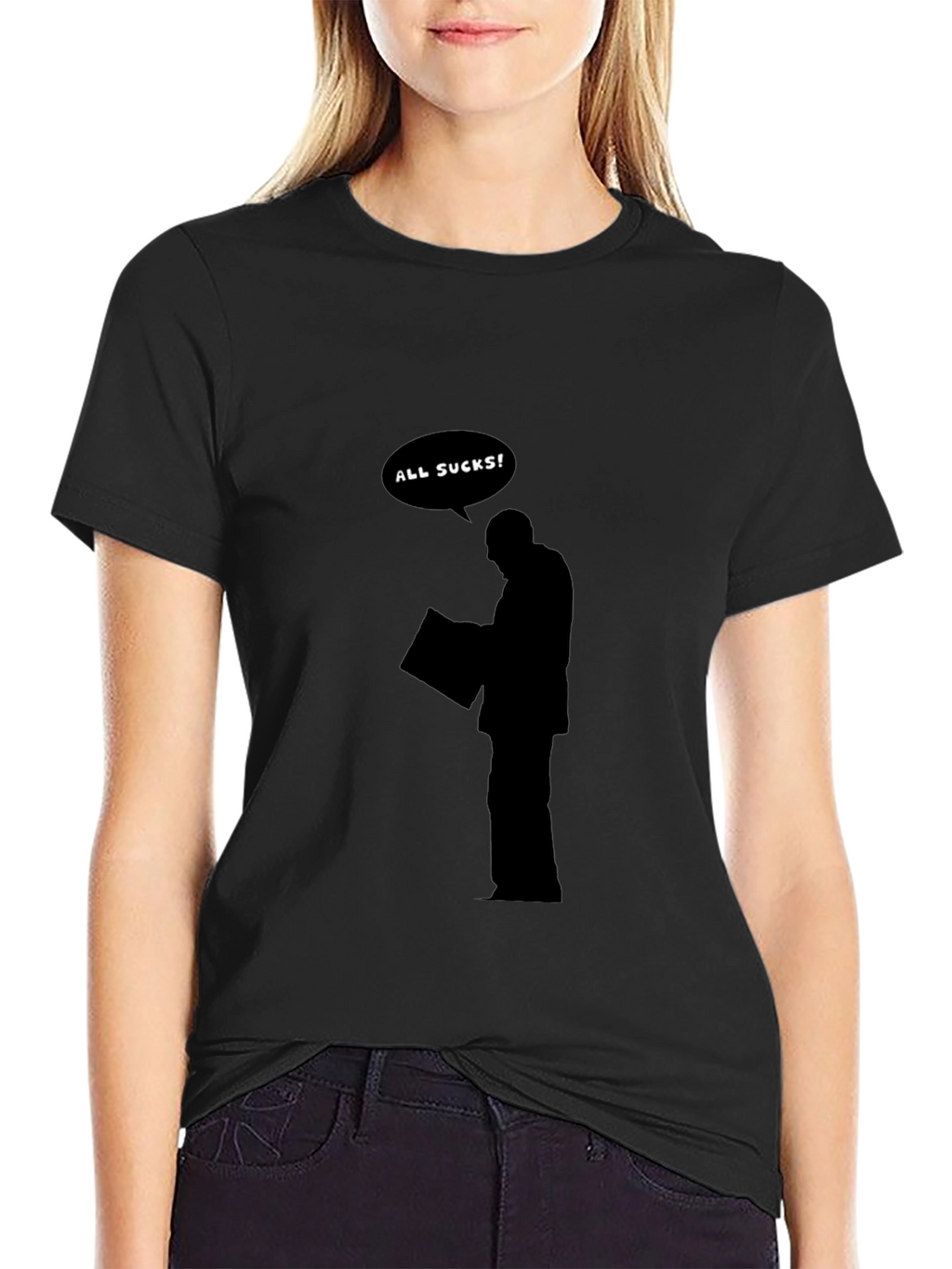 All Sucks! Graphic Print T-Shirt