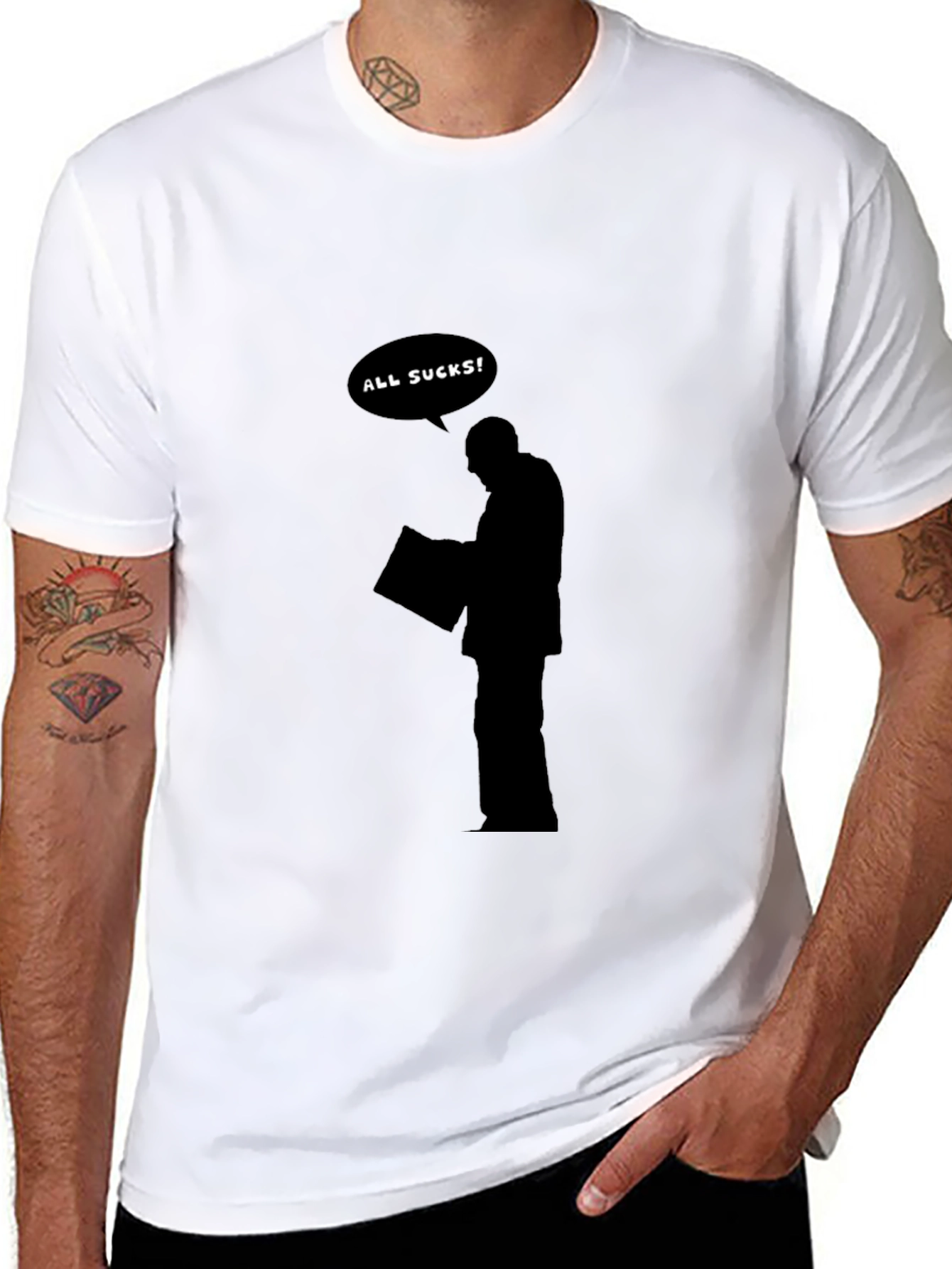 All Sucks! Graphic Print T-Shirt