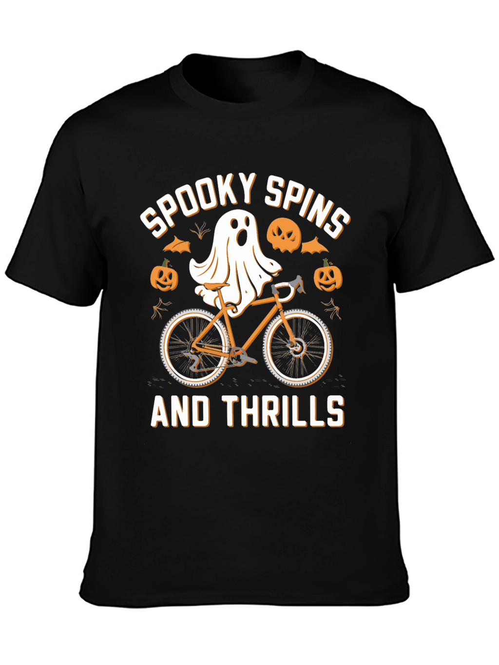 Spooky Spins Halloween Graphic T-Shirt