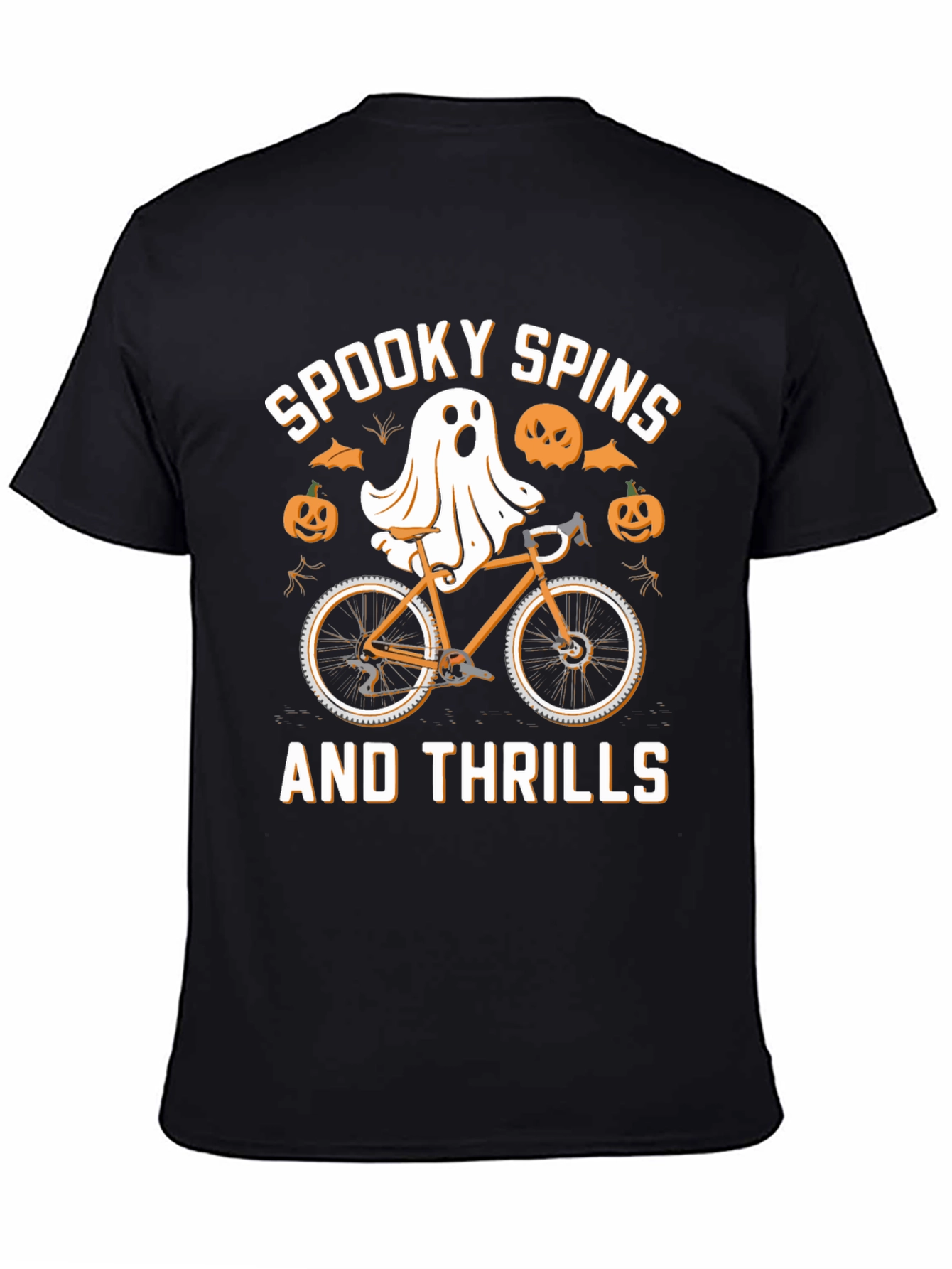 Spooky Spins Halloween Graphic T-Shirt