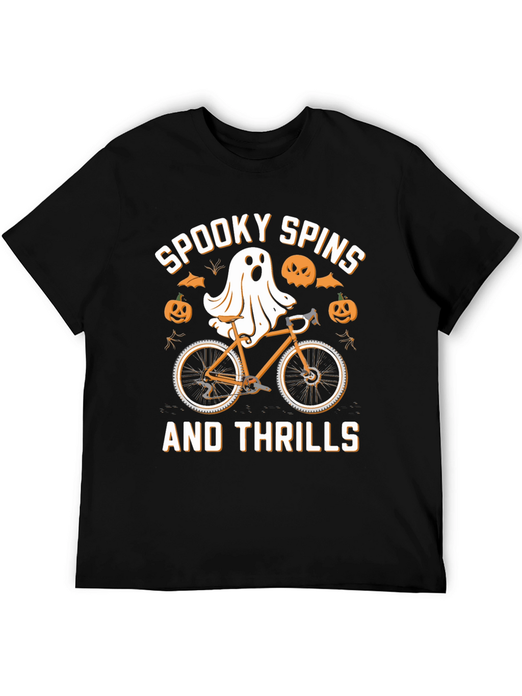Spooky Spins Halloween Graphic T-Shirt