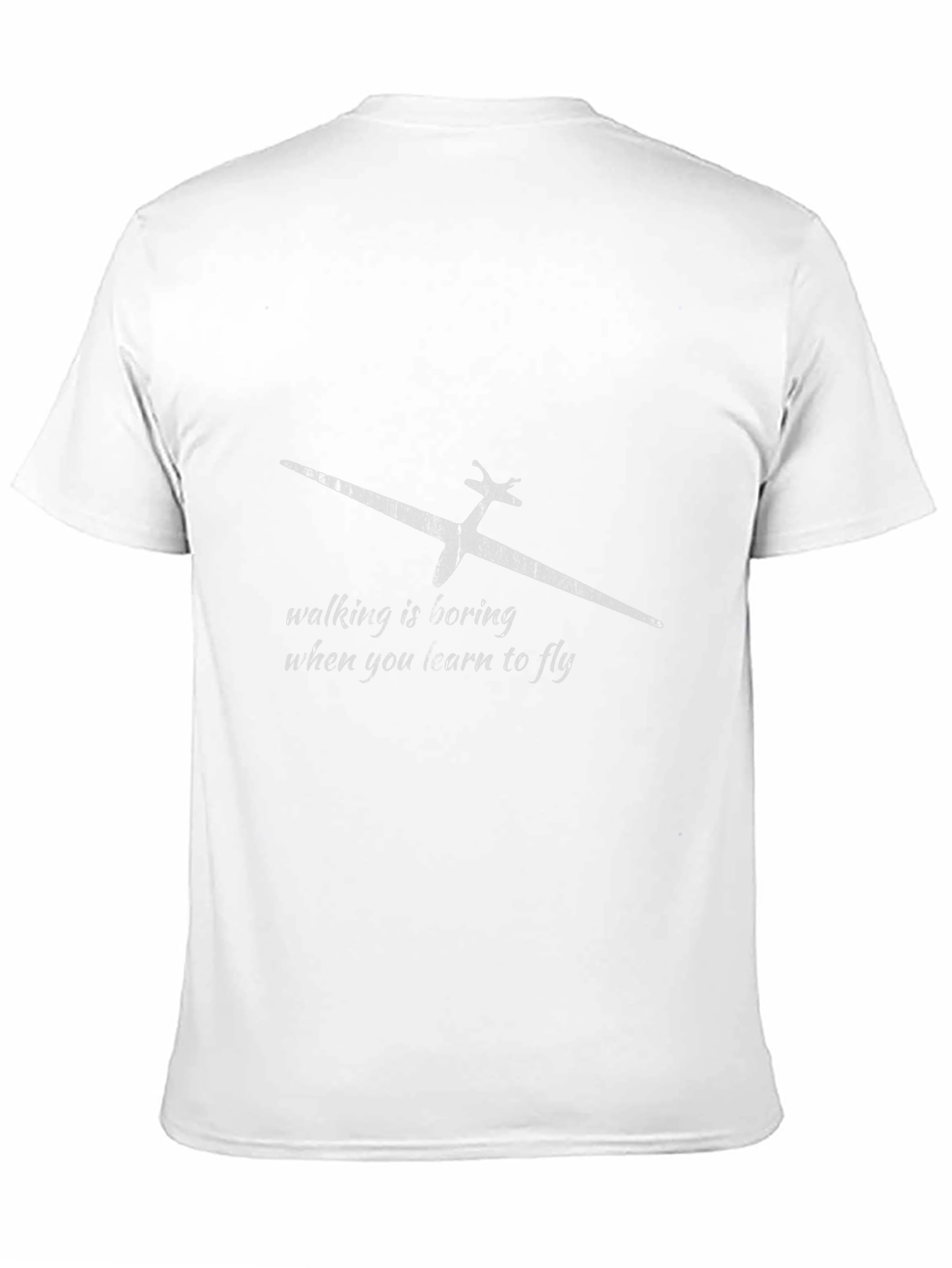Fly High Tee: Walking is Boring Glider T-Shirt