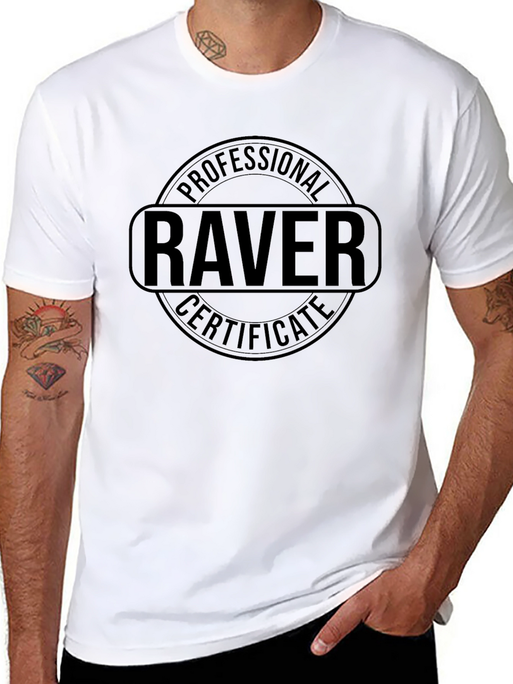 Professional Raver Certificate Graphic Tee