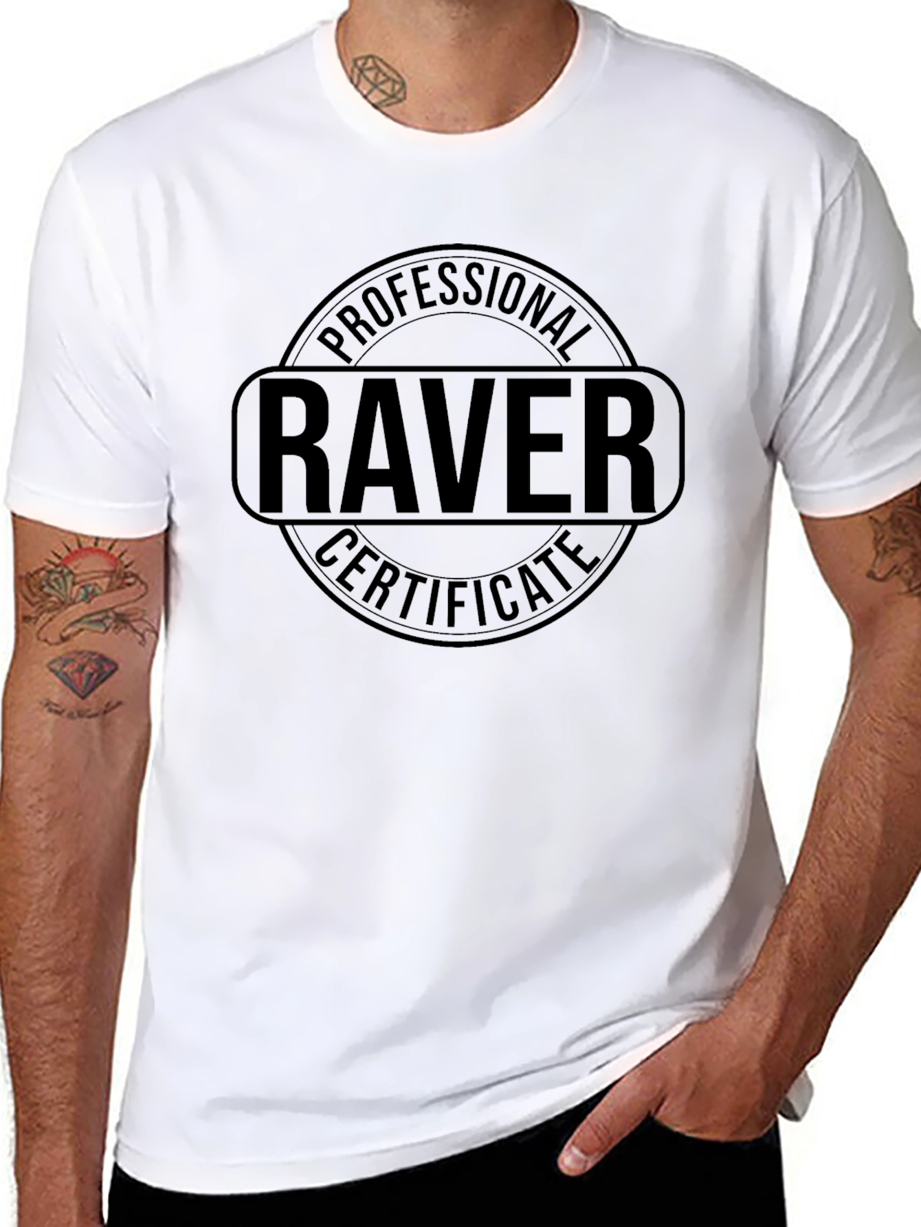 Professional Raver Certificate Graphic Tee