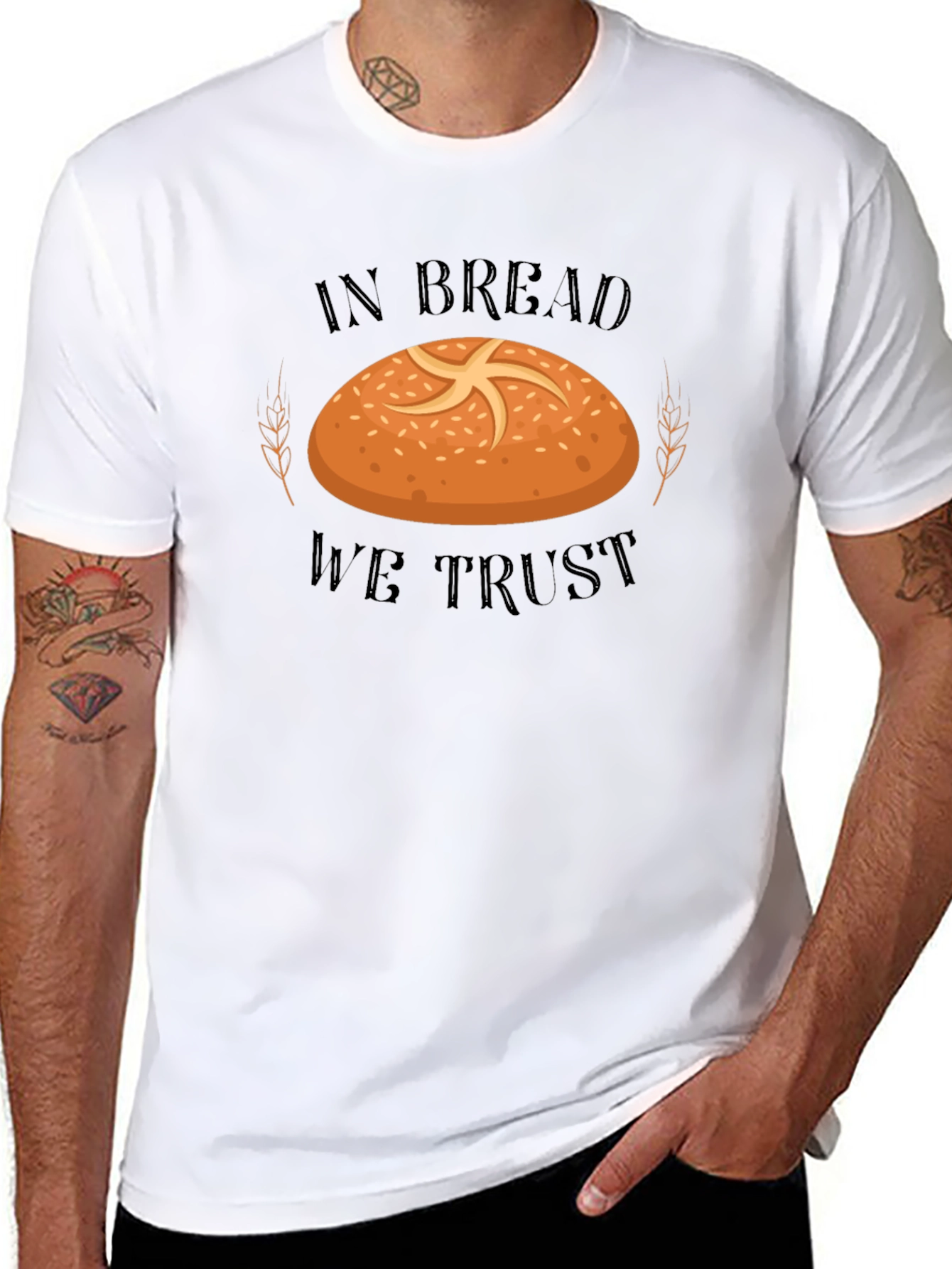 In Bread We Trust T-Shirt - Funny Baker Tee