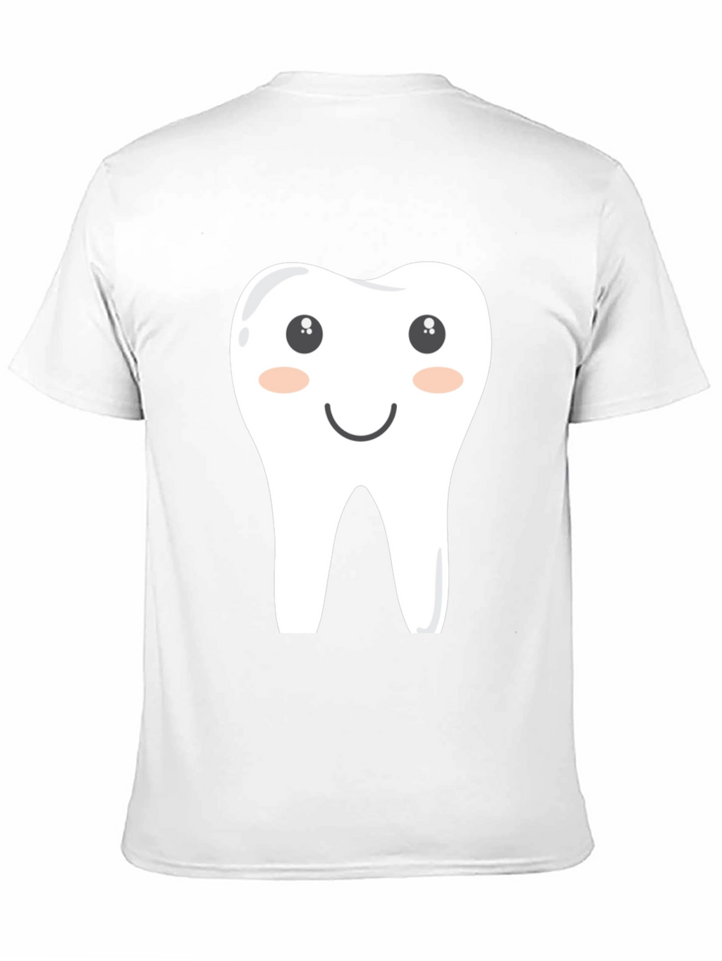 Cartoon Tooth Graphic Tee - Black