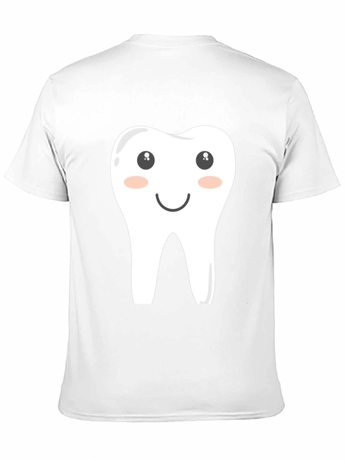 Cartoon Tooth Graphic Tee - Black