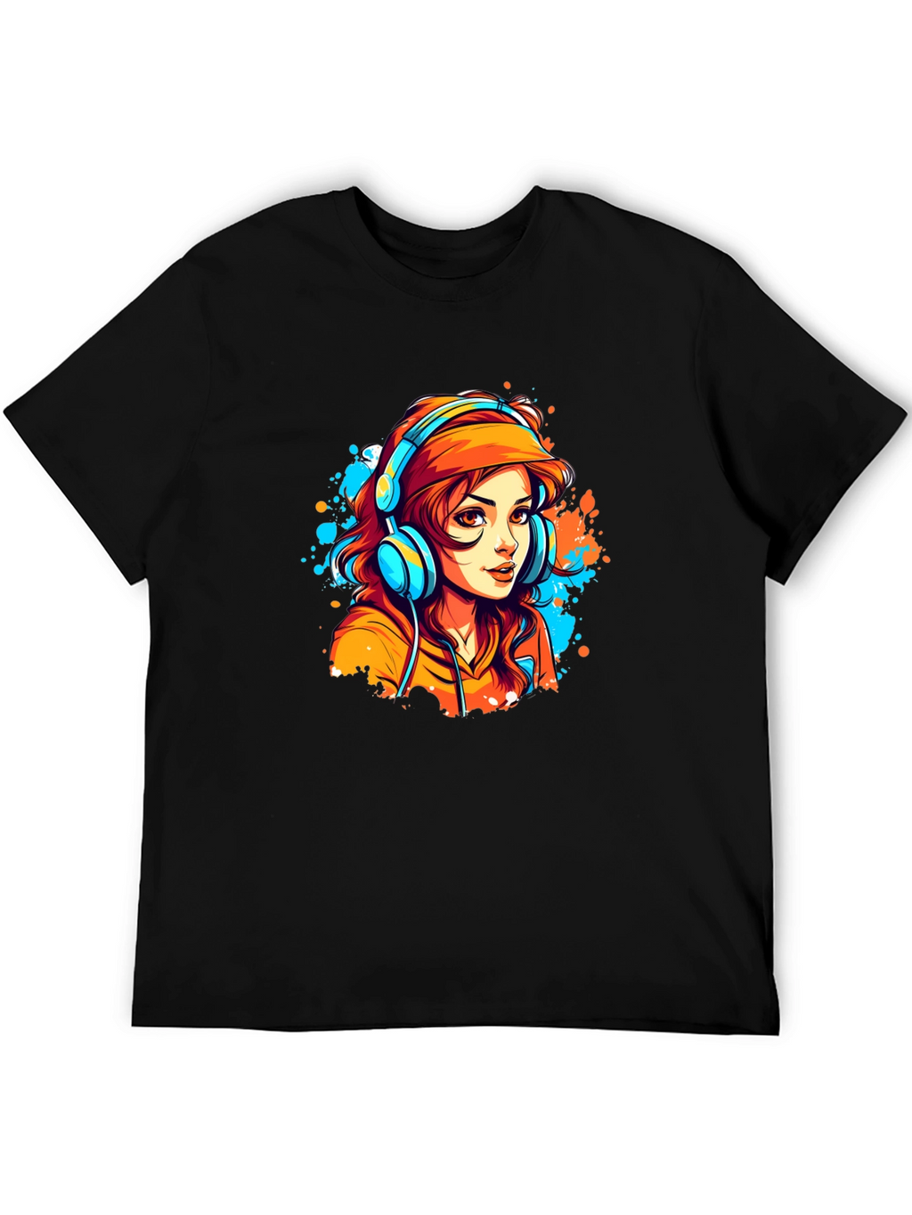 Cool Girl Graphic Tee - Black Cotton Blend T-Shirt