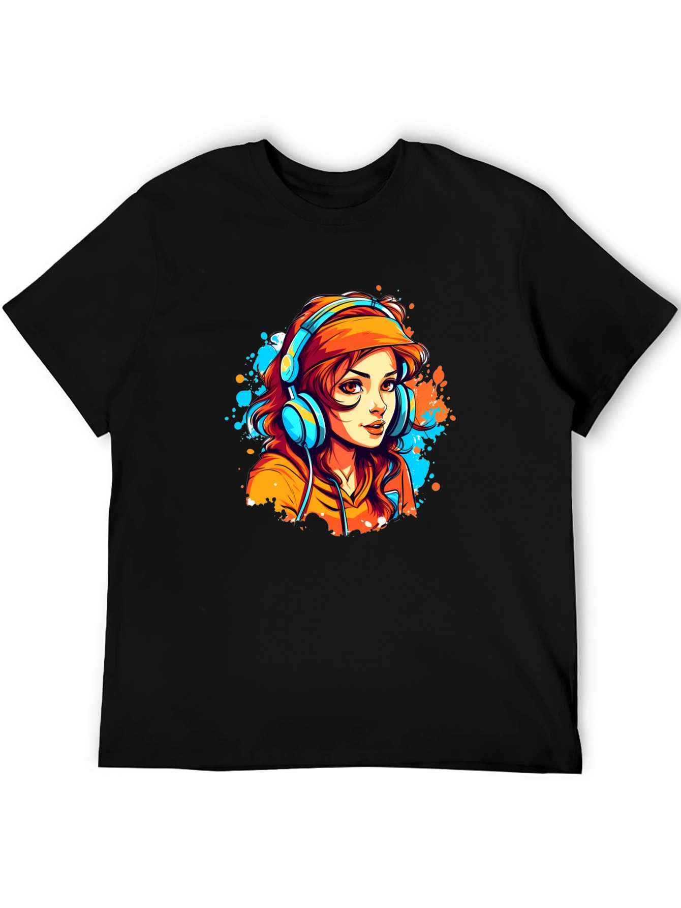 Cool Girl Graphic Tee - Black Cotton Blend T-Shirt