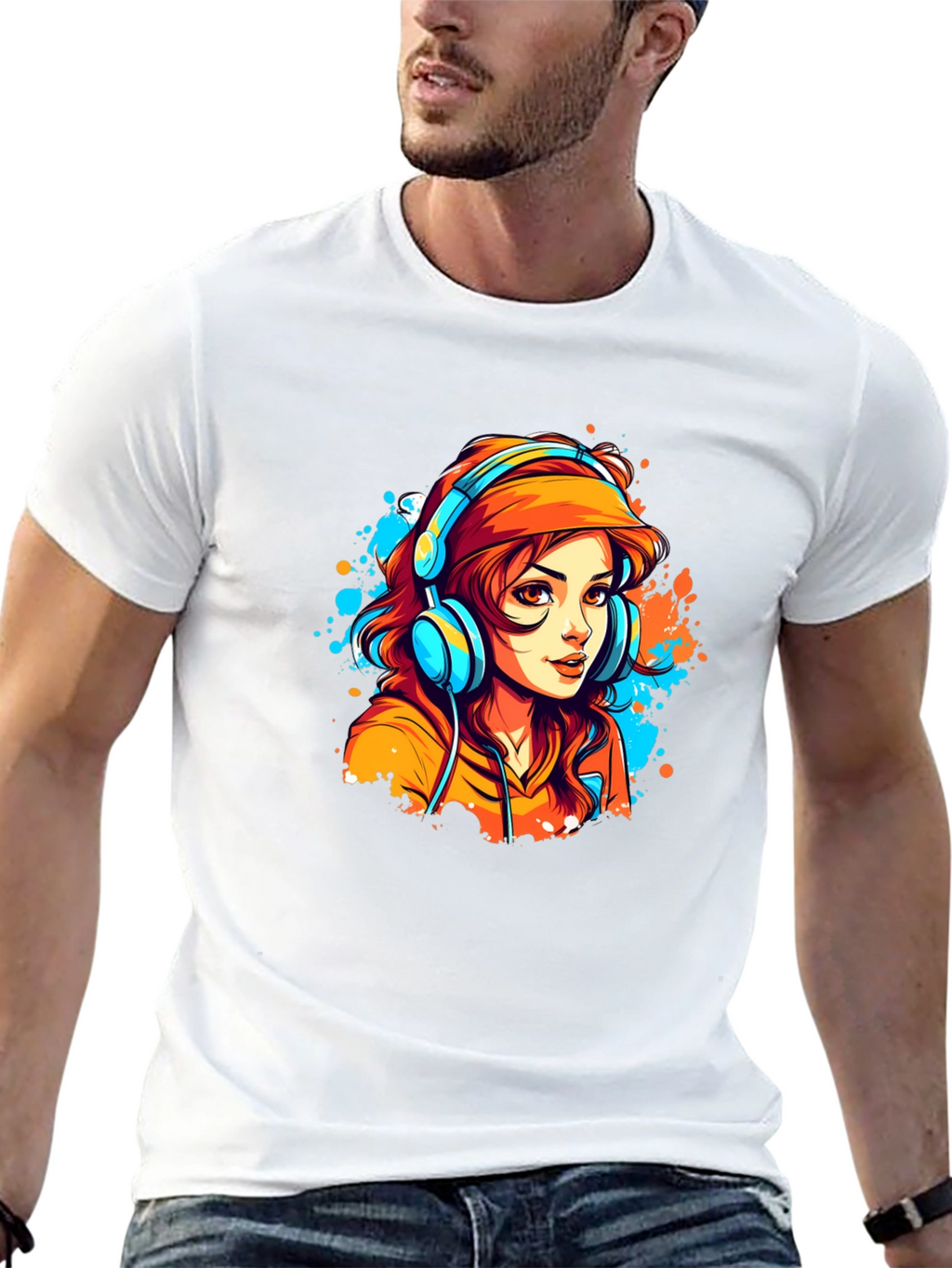 Cool Girl Graphic Tee - Black Cotton Blend T-Shirt