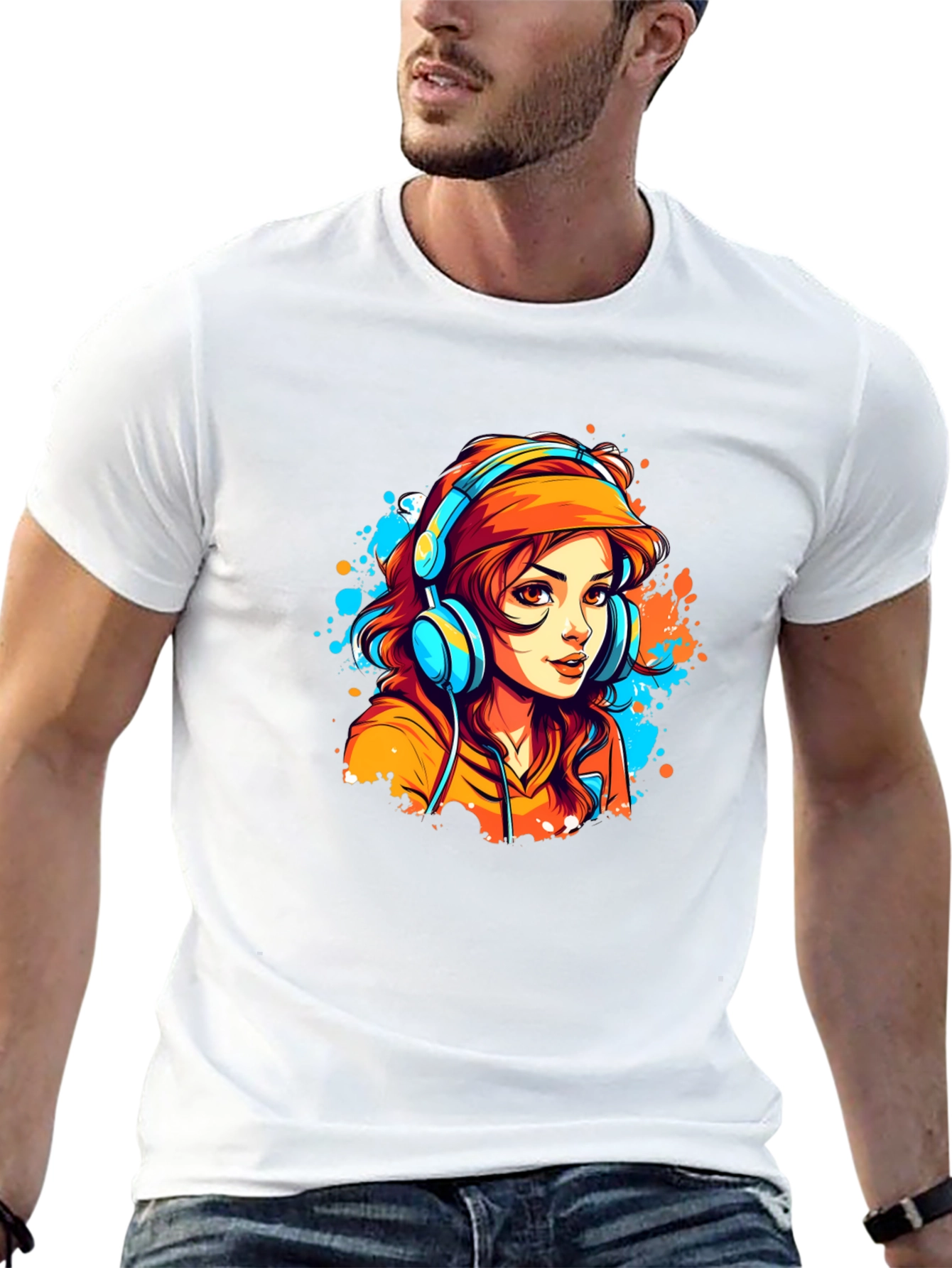 Cool Girl Graphic Tee - Black Cotton Blend T-Shirt