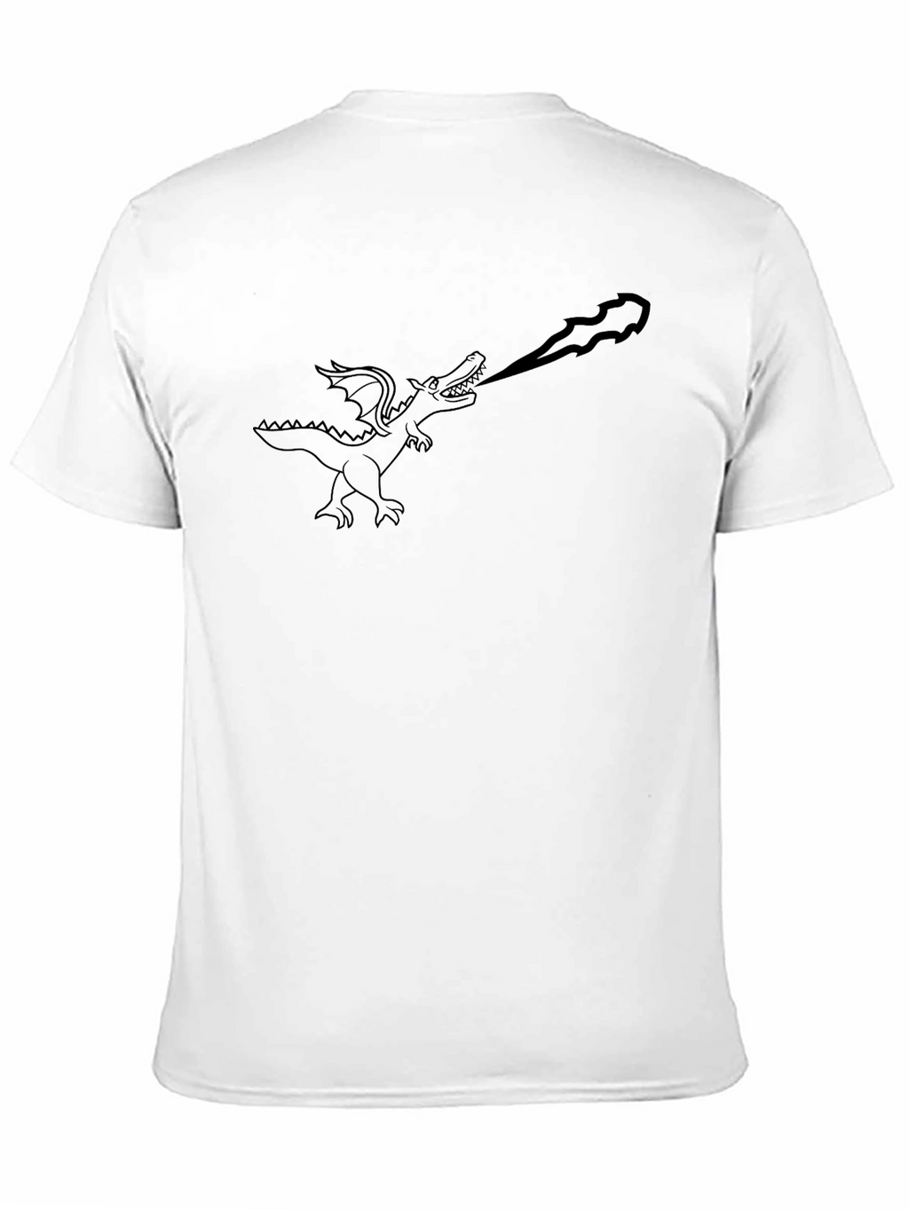 Dragon Fire T-Shirt - Black Graphic Tee
