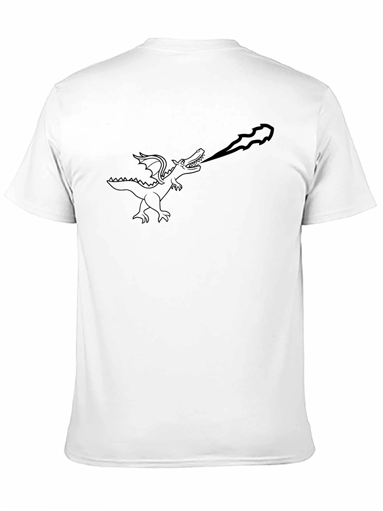 Dragon Fire T-Shirt - Black Graphic Tee