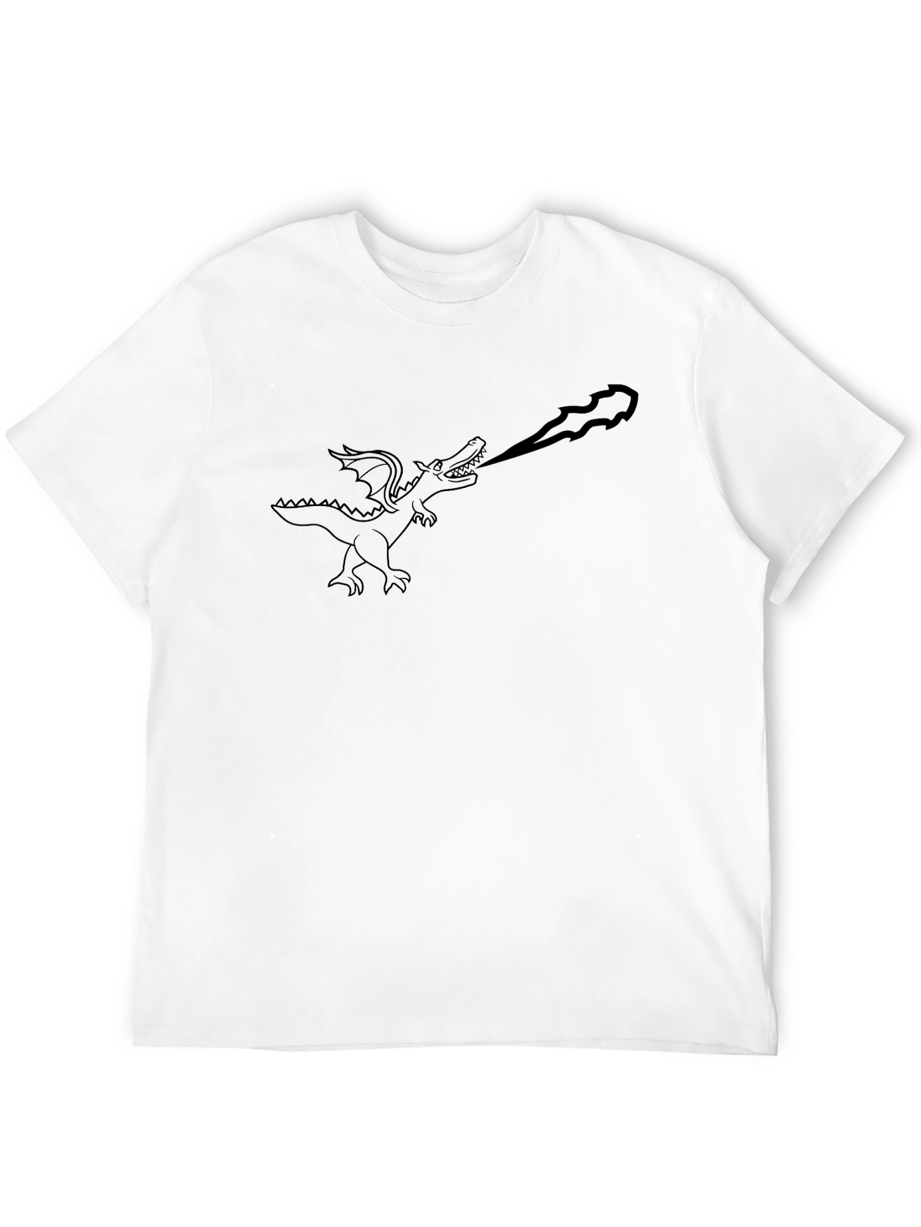 Dragon Fire T-Shirt - Black Graphic Tee