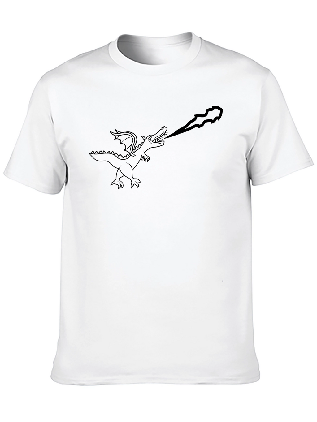 Dragon Fire T-Shirt - Black Graphic Tee