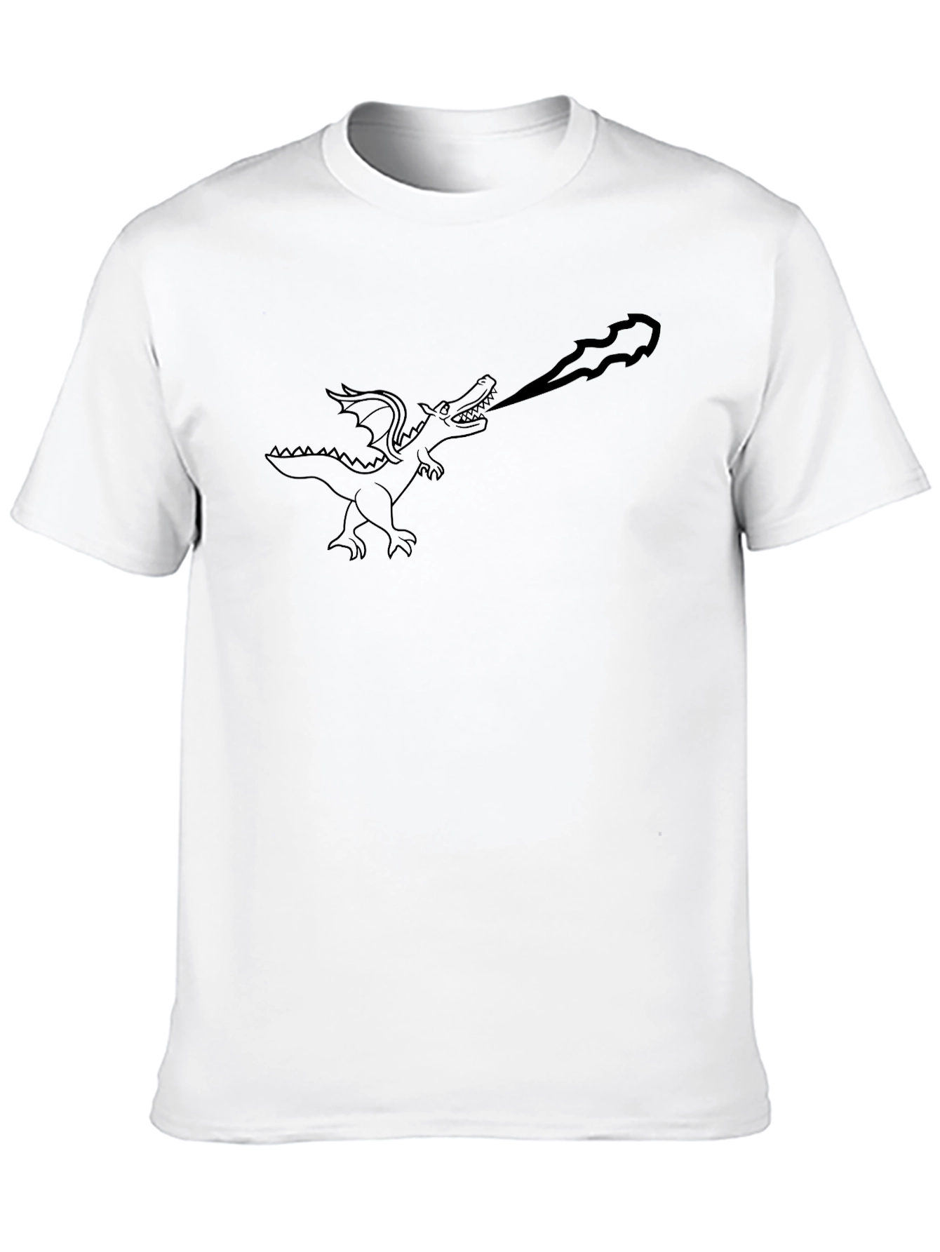 Dragon Fire T-Shirt - Black Graphic Tee