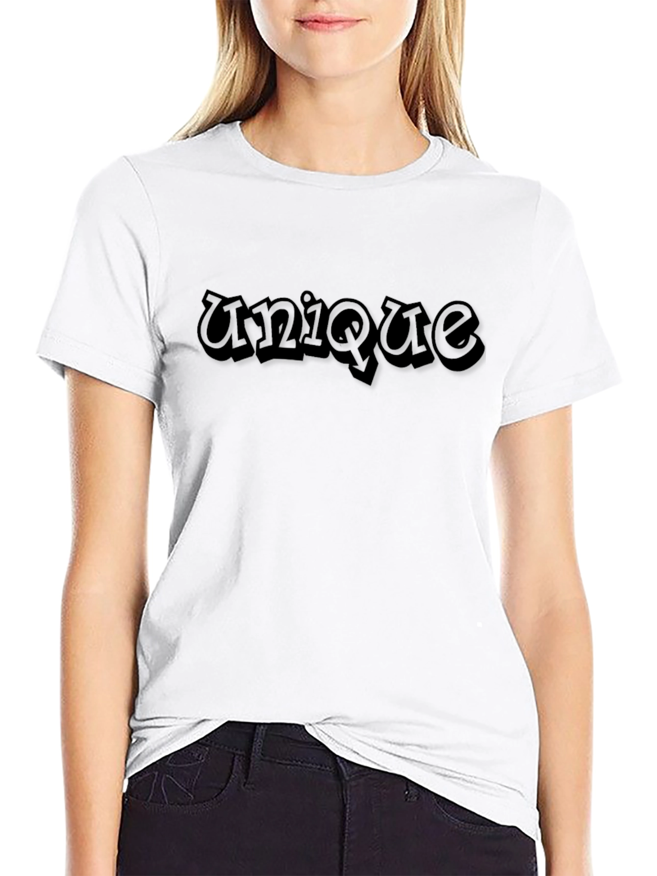 Unique Black Graphic T-Shirt