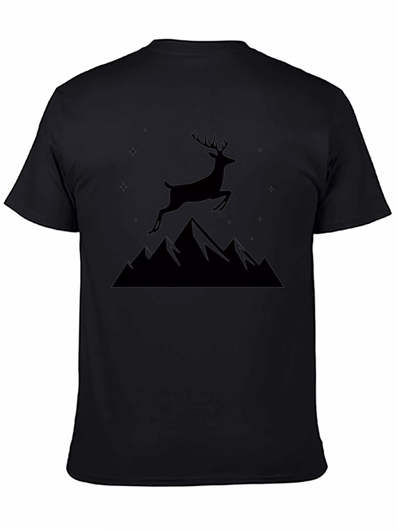 Black Deer Mountain Graphic Tee