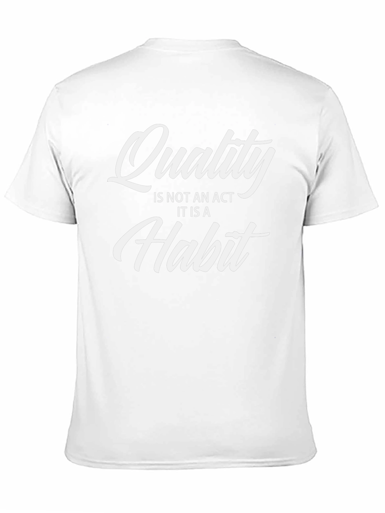 Quality Habit Graphic Tee - Black Cotton Casual Shirt