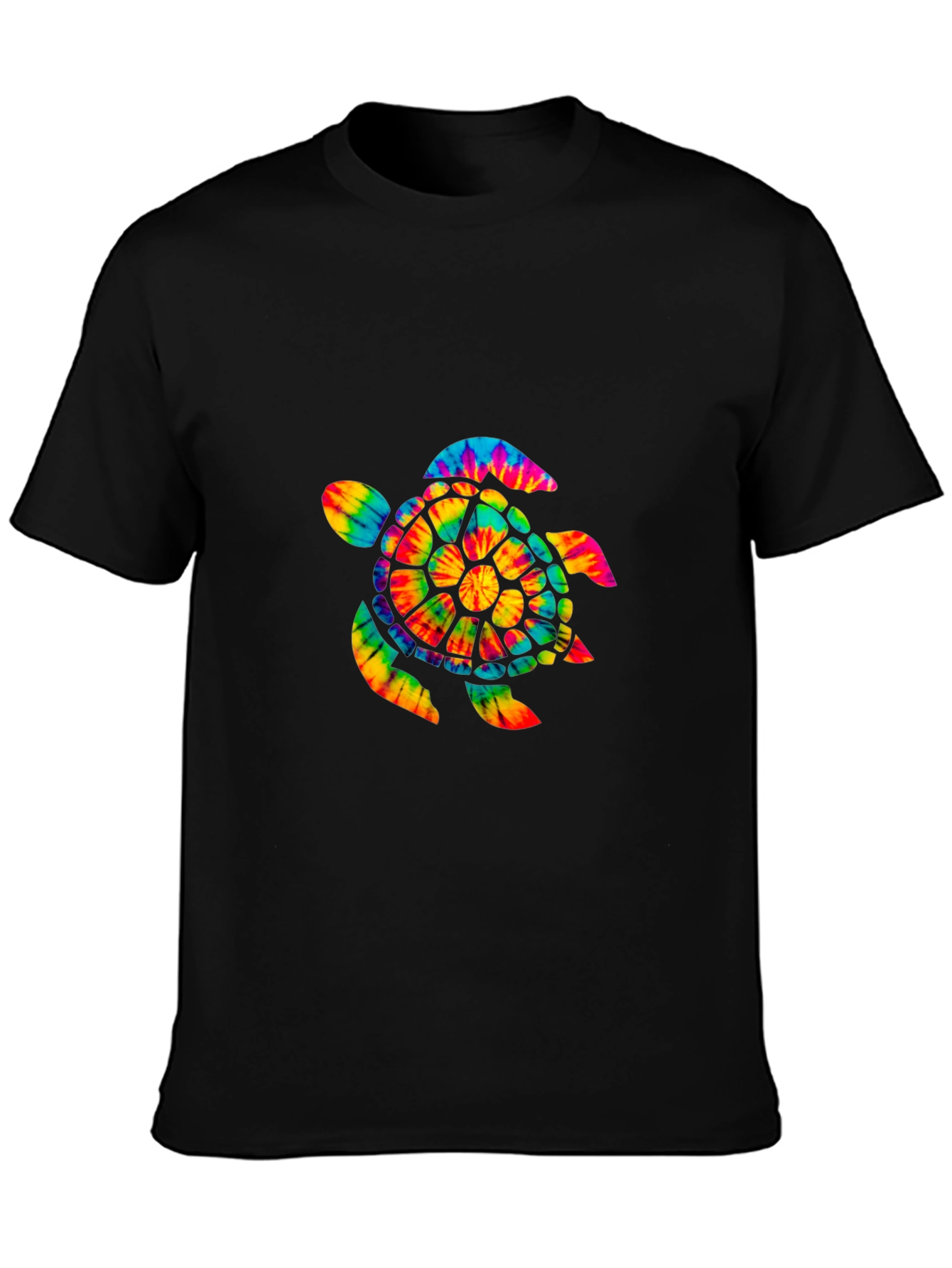 Tie-Dye Turtle Graphic Tee - Soft Cotton