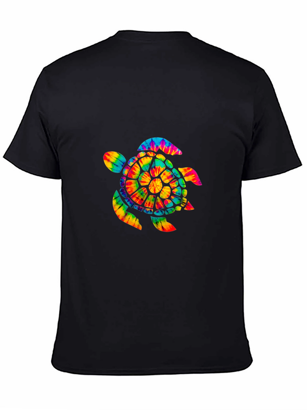 Tie-Dye Turtle Graphic Tee - Soft Cotton