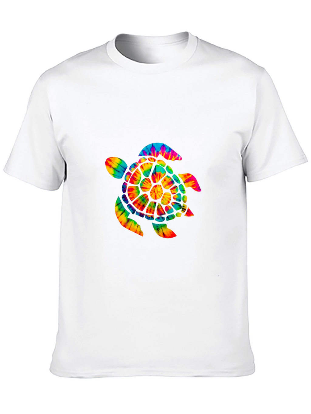 Tie-Dye Turtle Graphic Tee - Soft Cotton