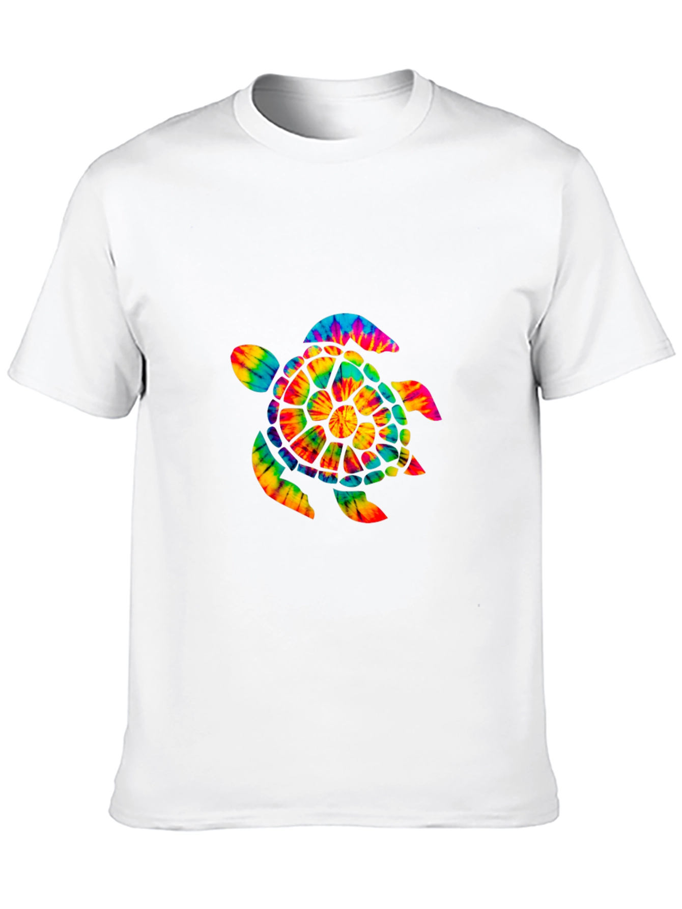 Tie-Dye Turtle Graphic Tee - Soft Cotton