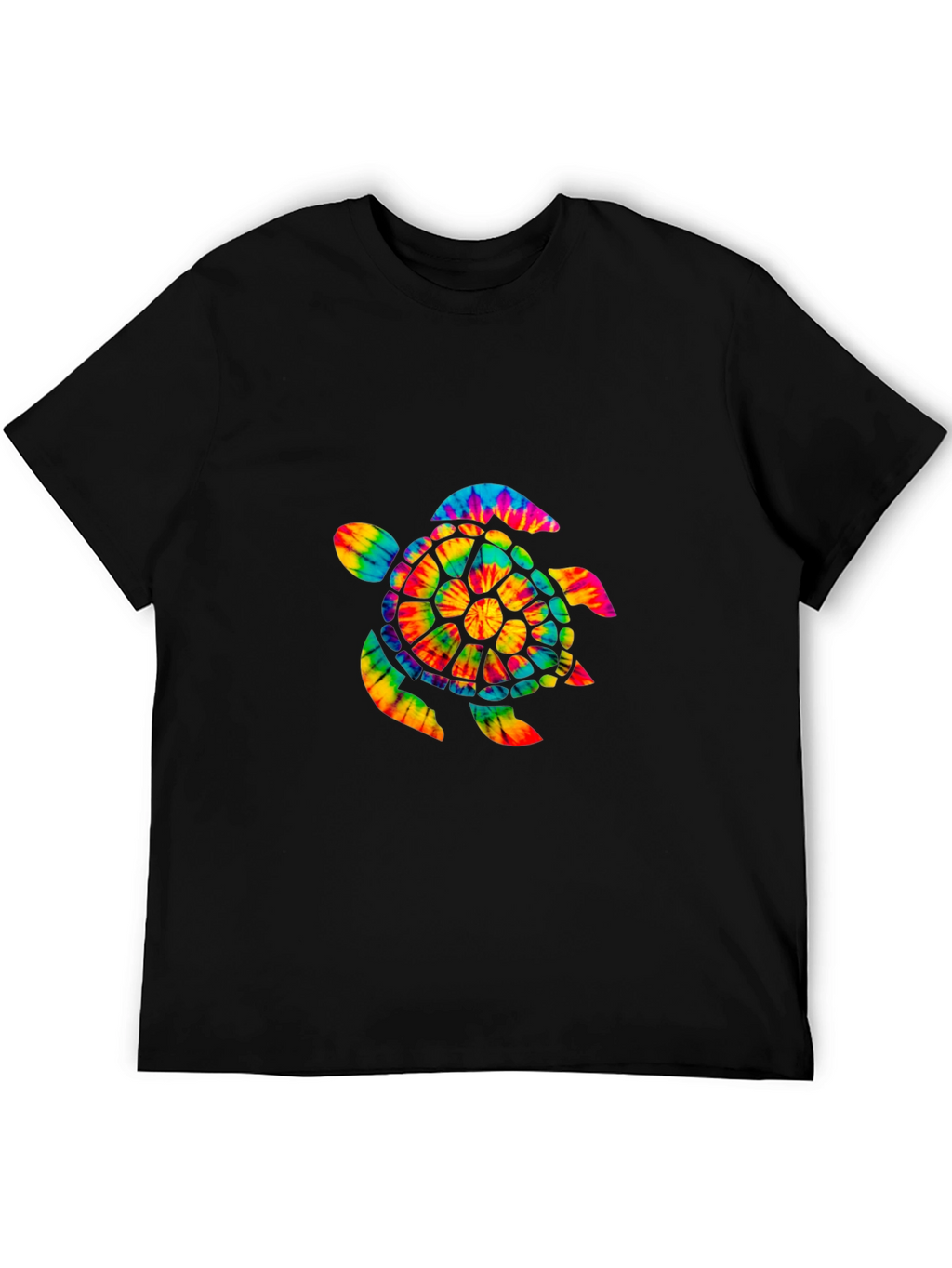 Tie-Dye Turtle Graphic Tee - Soft Cotton