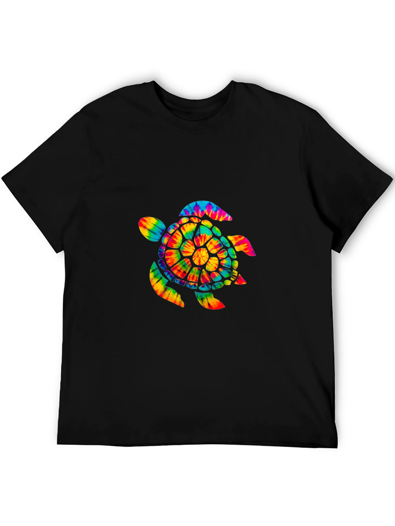 Tie-Dye Turtle Graphic Tee - Soft Cotton