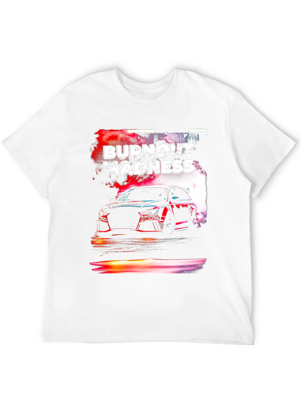 Burnout Madness Car Graphic T-Shirt
