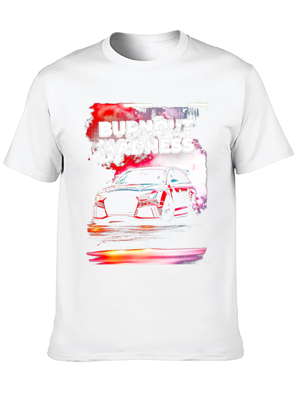 Burnout Madness Car Graphic T-Shirt