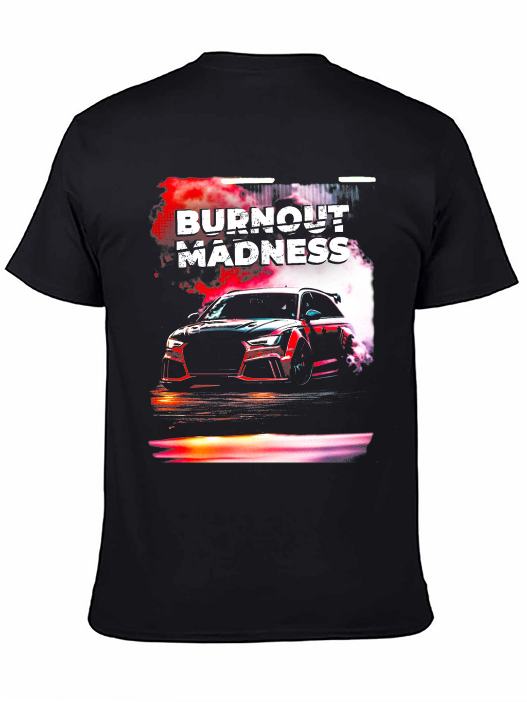 Burnout Madness Car Graphic T-Shirt
