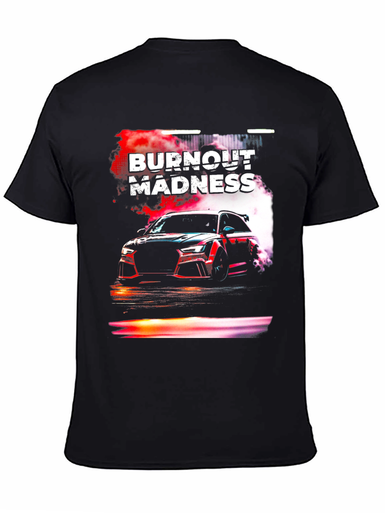 Burnout Madness Car Graphic T-Shirt