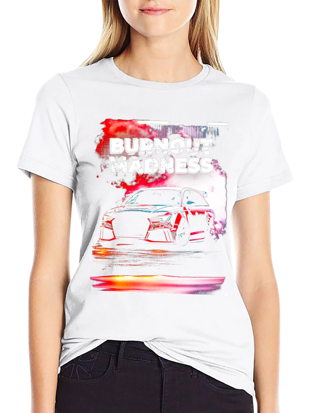 Burnout Madness Car Graphic T-Shirt