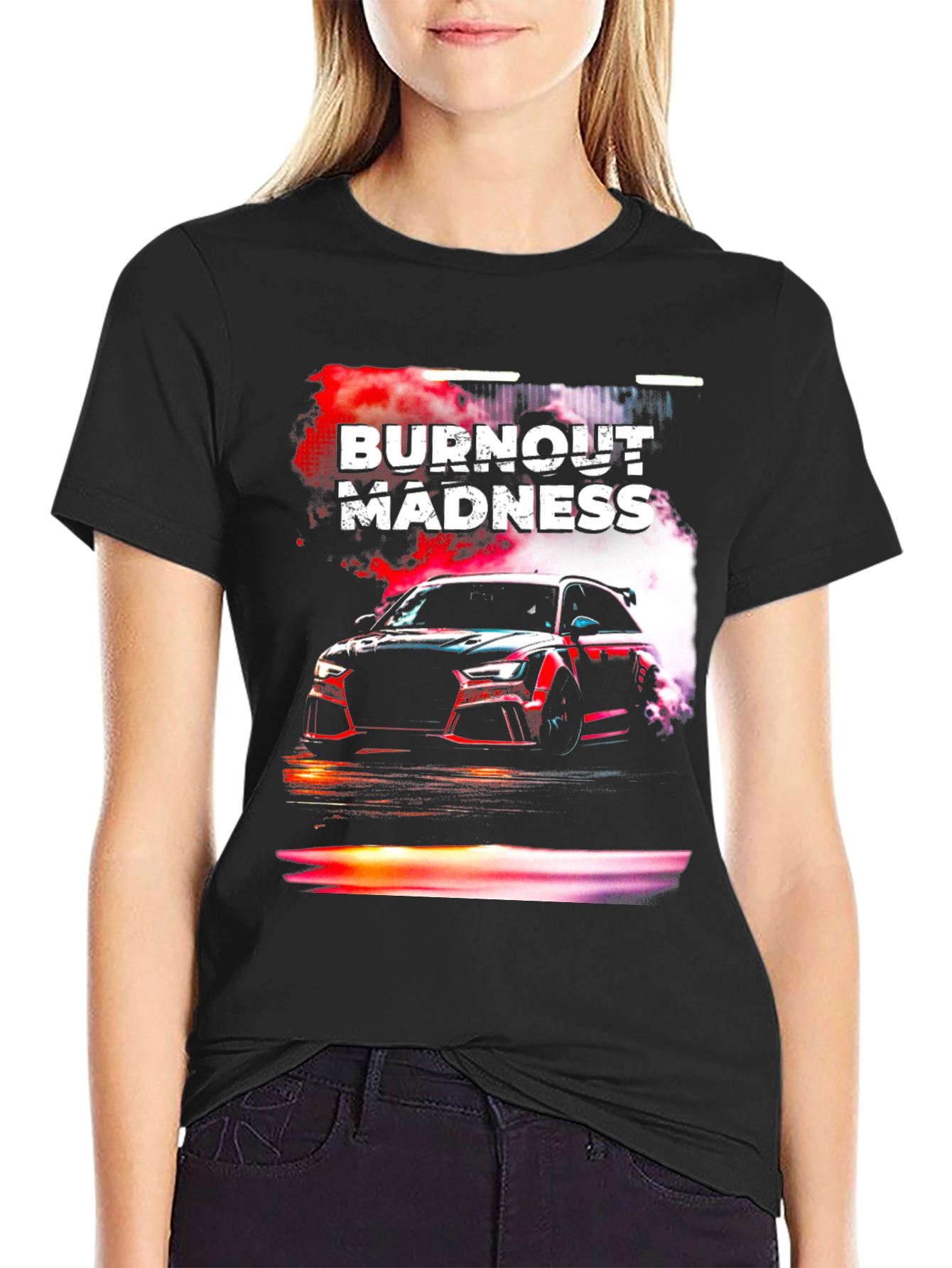 Burnout Madness Car Graphic T-Shirt