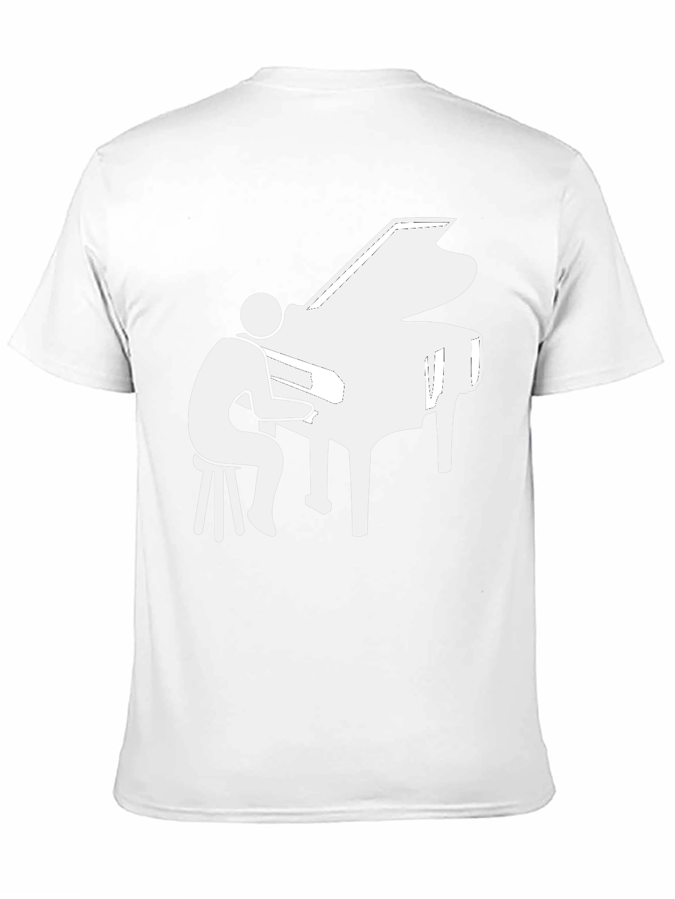 Piano Player Graphic Tee - Musician T-Shirt